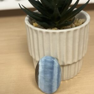 Pendentif opale bleue